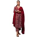 GoSriKi Women39s Cotton Blend Anarkali Printed Kurta