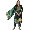 GoSriKi Women39s Cotton Blend Printed Straight Kurta