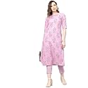 GoSriKi Women39s Cotton Straight Printed Kurta with