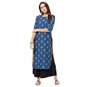 GoSriKi Women Crepe Regular Kurta