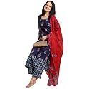 GoSriKi Women39s Rayon Blend Straight Printed Kurta