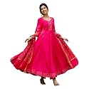 GoSriKi Women39s Rayon Blend Anarkali Solid Kurta