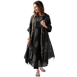 GoSriKi Womens Rayon Viscose Straight Printed Kurta