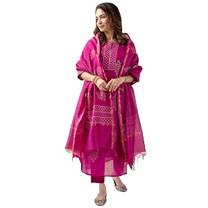 GoSriKi Womens Rayon Viscose Straight Printed Kurta