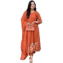 GoSriKi Women39s Rayon Viscose Embroidered Anarkali Kurta