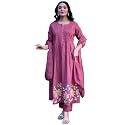 GoSriKi Women39s Rayon Viscose Embroidered Anarkali Kurta