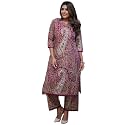 GoSriKi Women39s Rayon Viscose Straight Printed Kurta