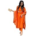 GoSriKi Women39s Silk Blend Straight Embroidered Kurta
