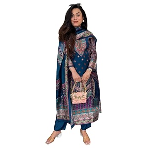 GoSriKi Womens Viscose Straight Kurta Set with