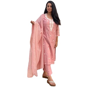 GoSriKi Women Cotton Blend Kurta Pant With