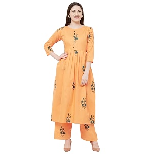 gosriki women39s cotton anarkali salwar suit set
