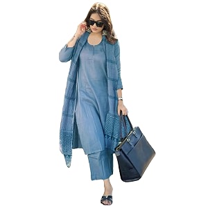 GoSriKi Women Kurta with Pant Dupatta