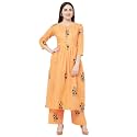 GoSriKi Women's Cotton Anarkali Salwar Suit Set