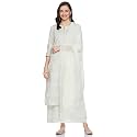 GoSriKi Women39s Cotton Blend Printed Straight Kurta
