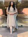Gosriki Women Pure Silk Kurti Palazzo Set