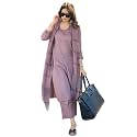 GoSriKi Women39s Rayon Blend Straight Solid Kurta