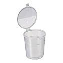 Gosselin FL300-04 Polypropylene Straight Container with Hinged Cap, 300ml Volume, 88mm H x 75mm D (Case of 240)