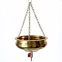 Shirodhara Pot Brass (2 Ltr) With Chain, Valve And Nozzle