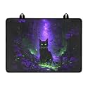 Gothic Black Cat Stove Top Covers for Gas Burners, Wear Resistant Electric Stove Top Cover, Anti Scalding Flat Range Stovetop Protector, Thick Dish Drying Mat, Easy to Clean