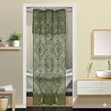 Gothic Stall Shower Curtain with Valance. SH Sage 36
