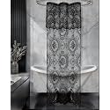 Gothic Stall Shower Curtain with Valance. SH Black 36