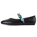 Gothictor Women's Mesh Ballet Flats Round Toe Leopard Mary Jane Shoes Women