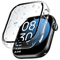 Goton Waterproof Case for Apple Watch Series 10 Screen Protector 42mm, Tempered Glass Hard PC Bumper Face Cover Compatible with iWatch Accessories 42 mm Clear