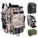 Goture 45L Fishing Tackle Backpack with 4 Tackle Boxes,Hard Sunglasses Case