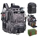 Goture 45L Fishing Tackle Backpack with 4 Tackle Boxes,Hard Sunglasses Case