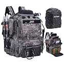 Goture Fishing Backpack,45L 900D Tackle Backpack with Hard Sunglasses Case