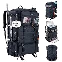 Goture Fishing Tackle Backpack with Cooler,72L Large Capacity,Dry&Wet Split