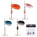 Goture Trout Lures Fishing Spinners, Hard Metal Spinner Baits