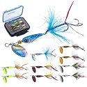 Goture Trout Lures Fishing Spinners, Rooster Bait Tail Bass Fishing Lures
