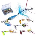 Goture Trout Lures Fishing Spinners, Rooster Bait Tail Bass Fishing Lures