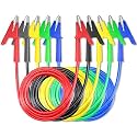 Goupchn Alligator Clips Electrical Test Leads 5PCS 3m/10ft