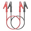 Goupchn Alligator Clips Electrical Test Leads Dual Ended Crocodile Wire Cable with Full-wrap Insulating Clips Flexible Copper Cable Wire 2PCS for Electrical Testing 1.64ft/0.5m