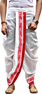 gouri collections ready to wear dhoti pant with velvet motif embellished men dhoti