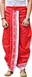 gouri collections ready to wear dhoti pant with velvet motif embellished men dhoti