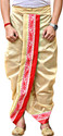 GOURI COLLECTIONS Ready to Wear DHOTI PANT with VELVET MOTIF Embellished Men Dhoti