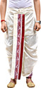 GOURI COLLECTIONS Ready to Wear DHOTI PANT with VELVET MOTIF Embellished Men Dhoti