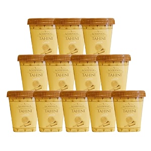 gourmade soulful snacking tahini paste for cooking made with natural sesame seeds hummussalad dressingsesame cooking paste saucemezze platterleabanesemediterrianean food pack of 12