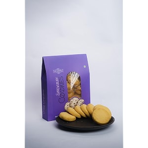 gourmelt shrewsbury flavor cookies  soft and crispy buttery delight  healthy amp delicious premium baked snack  classic amp elegant  perfect for tea time  250g pack of 2