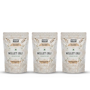 gourmet craft instant millet idli mix gluten free healthy breakfast rich in protein easy to cook idli batter wholesome breakfast for idli lovers  250 gram each pack of 3