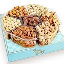 Gourmet Mixed Nuts XL Gift Basket | Large 2 lb Platter Includes 7 Assortments of Delicious Premium Nuts, Ideal for Day, Anniversary, & Special Occasions