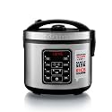 Gourmia Rice Cooker – 6 Cup Uncooked / 12 Cup Cooked, Stainless Steel