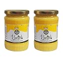 Gouveda Traditional Bilona A2 Gir Cow Vedic Ghee | Pure And Healthy Desi GIR Cow Ghee | Glass Bottle | Vedic Hand Churned Bilona Method | Grassfed Cows, Cultured, Premium &amp; Traditional Ghee (500ML X 2 Glass Bottle)