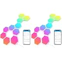 Govee Glide Hexa Light Panels, RGBIC Hexagon LED Wall Lights, Wi-Fi Smart Home Creative Wall Lights with Music Sync, Compatible with Alexa Google Assistant for Indoor Gaming Decor, 20 Pack