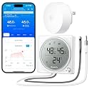 GoveeLife 2.0 WiFi Refrigerator Thermometer Dual Probes, 1-Pack & Gateway
