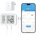 GoveeLife WiFi Refrigerator Thermometer 2-Pack with Gateway & LCD Display