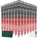 Gowolf Cross Corded Golf Grips for Men, Multi-compound Hybrid Golf Club Grips 13 Pack with Tape or Full Regripping Kit, Low Taper Design for Better Control &amp; Non-slip Performance